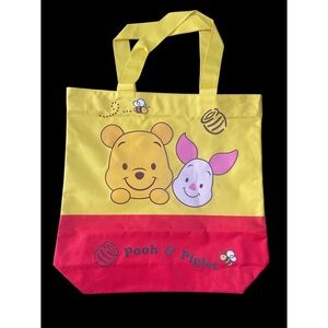 Yellow and Red Pooh & Piglet Tote Bag